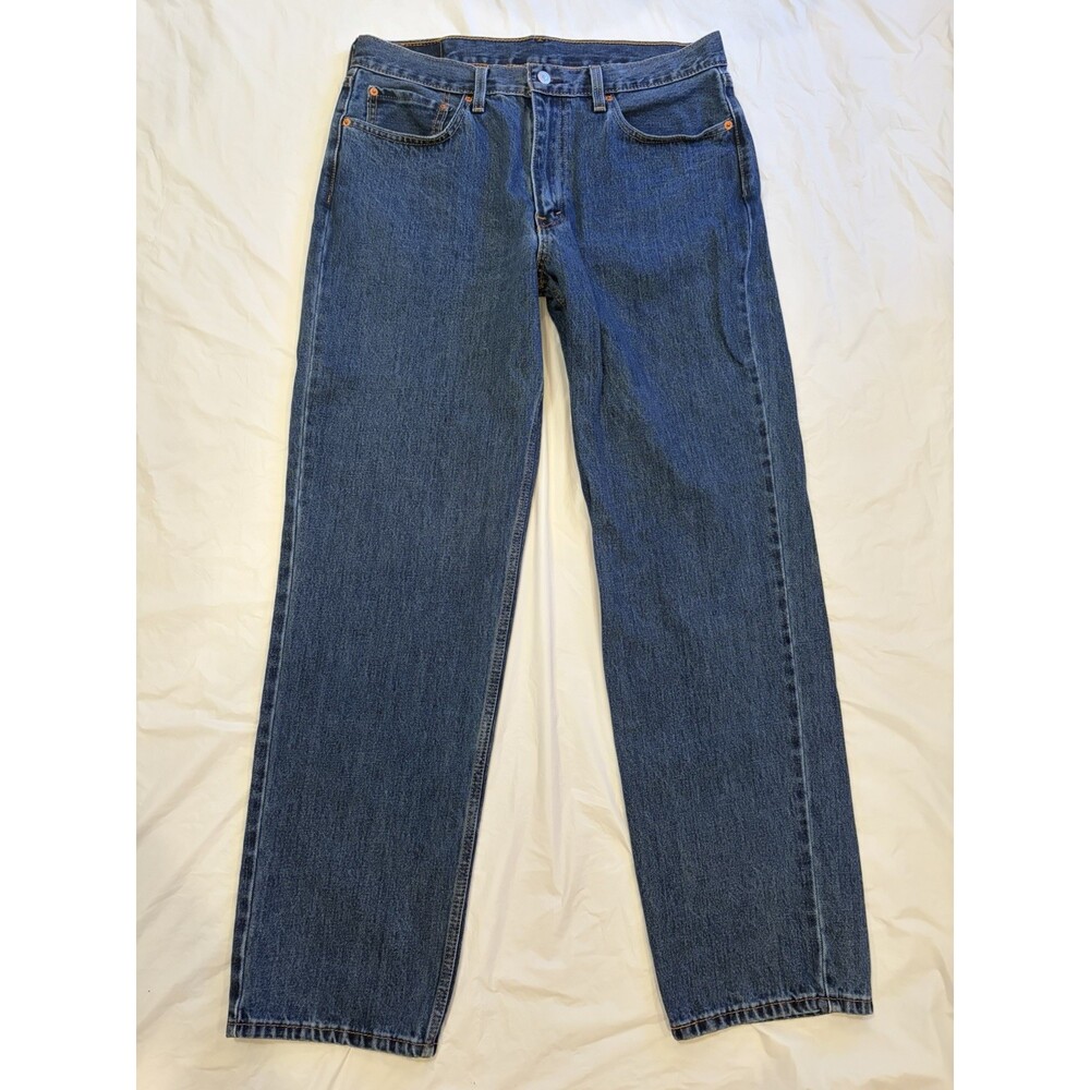 Levi's 550 Jeans Men's 36x34 Blue Dark Wash 100% Cotton Old School Denim